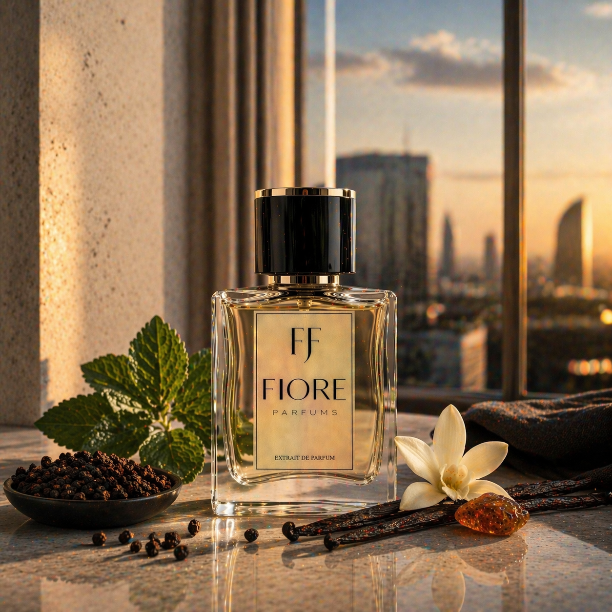 FIORE Punta del Este Flacon – Duftzwilling zu YSL Tuxedo